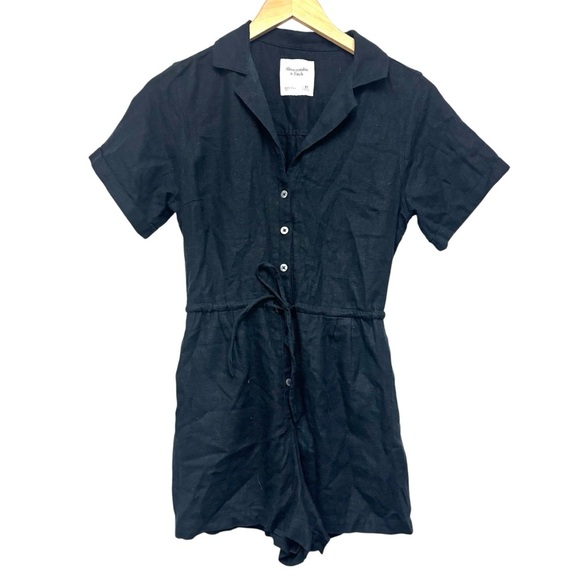 Abercrombie & Fitch Linen Blend Romper - Picture 1 of 11